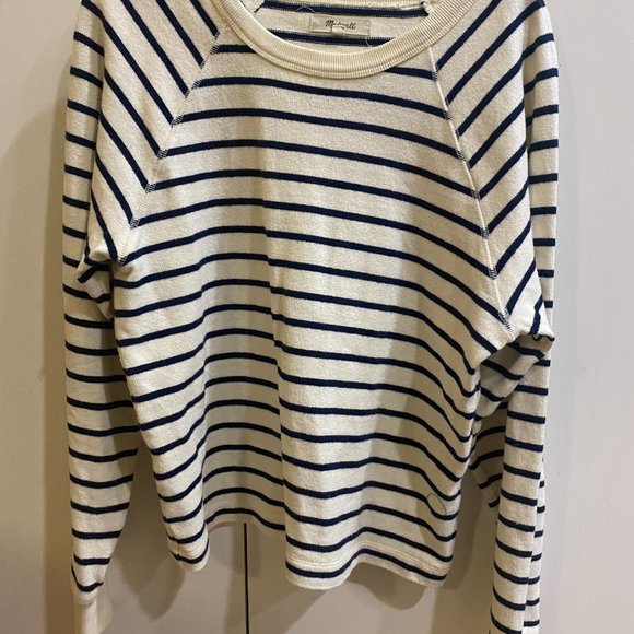 Madewell Striped Crewneck Sweater/Sweatshirt XS - Picture 1 of 3